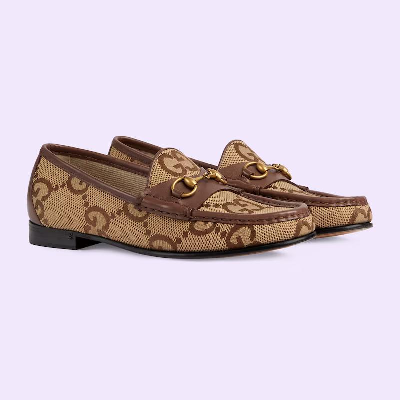 Giày Gucci Maxi Gg Loafer Nữ Nâu