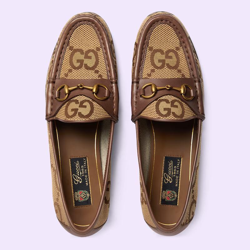 Giày Gucci Maxi Gg Loafer Nữ Nâu