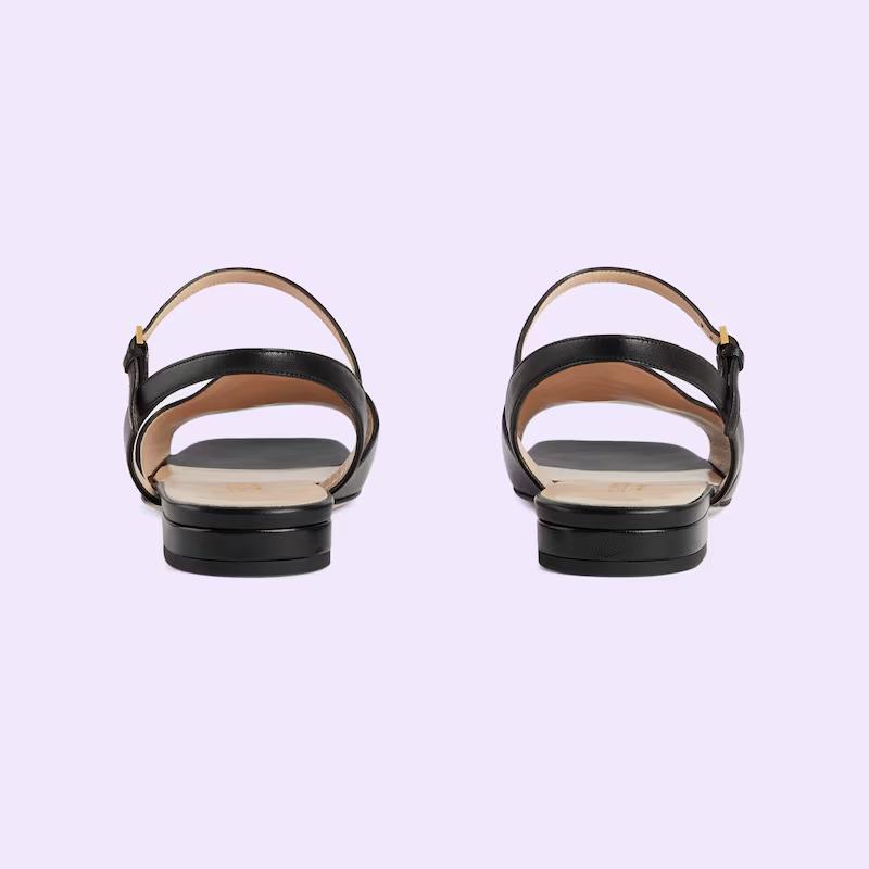 Giày Gucci Blondie Sandal Nữ Đen