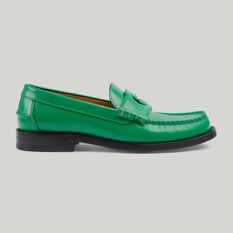 Giày Gucci Interlocking G Loafer Nữ Xanh