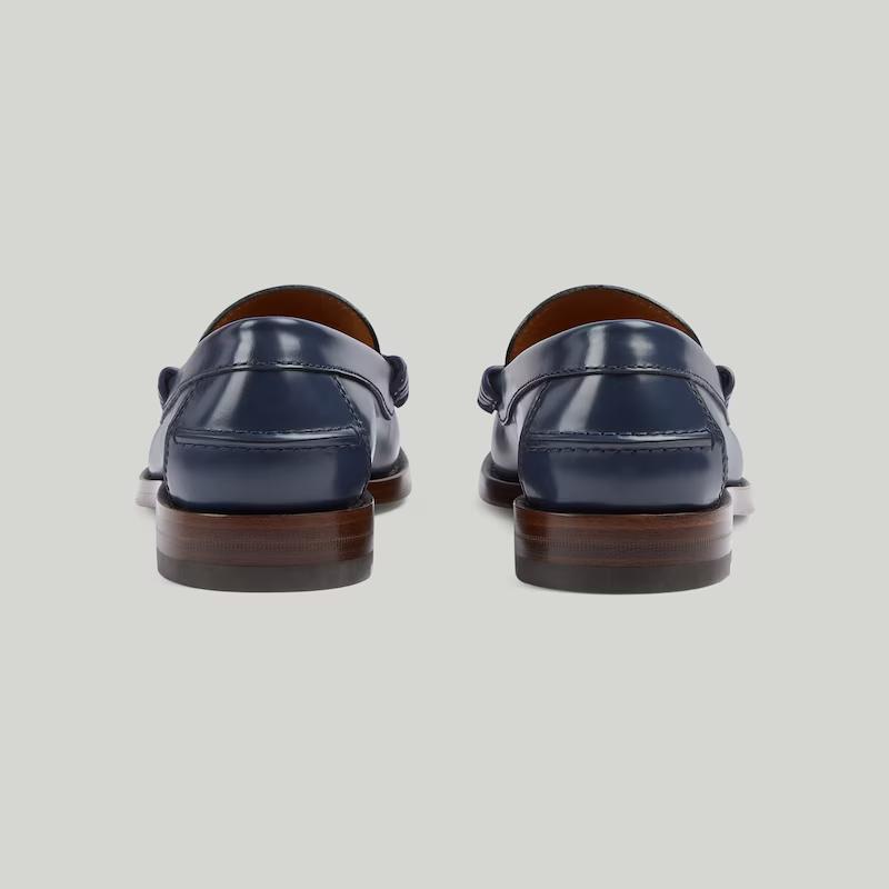 Giày Gucci Interlocking G Loafer Nữ Xanh Đen