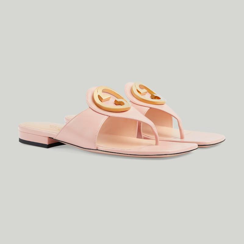 Giày Gucci Blondie Thong Sandal Nữ Hồng