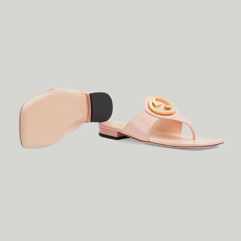 Giày Gucci Blondie Thong Sandal Nữ Hồng