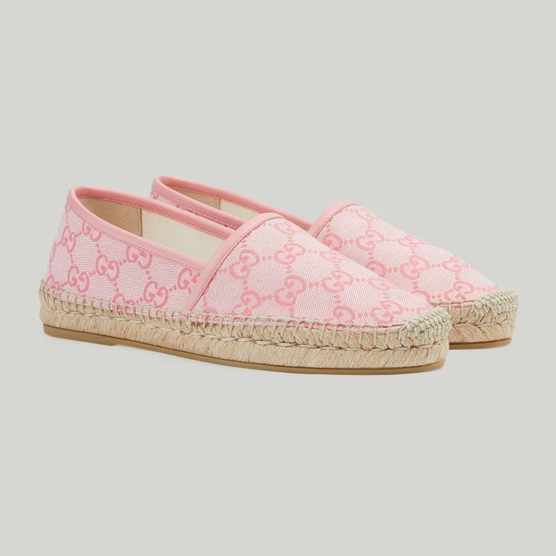 Giày Gucci Gg Espadrille Nữ Hồng Be