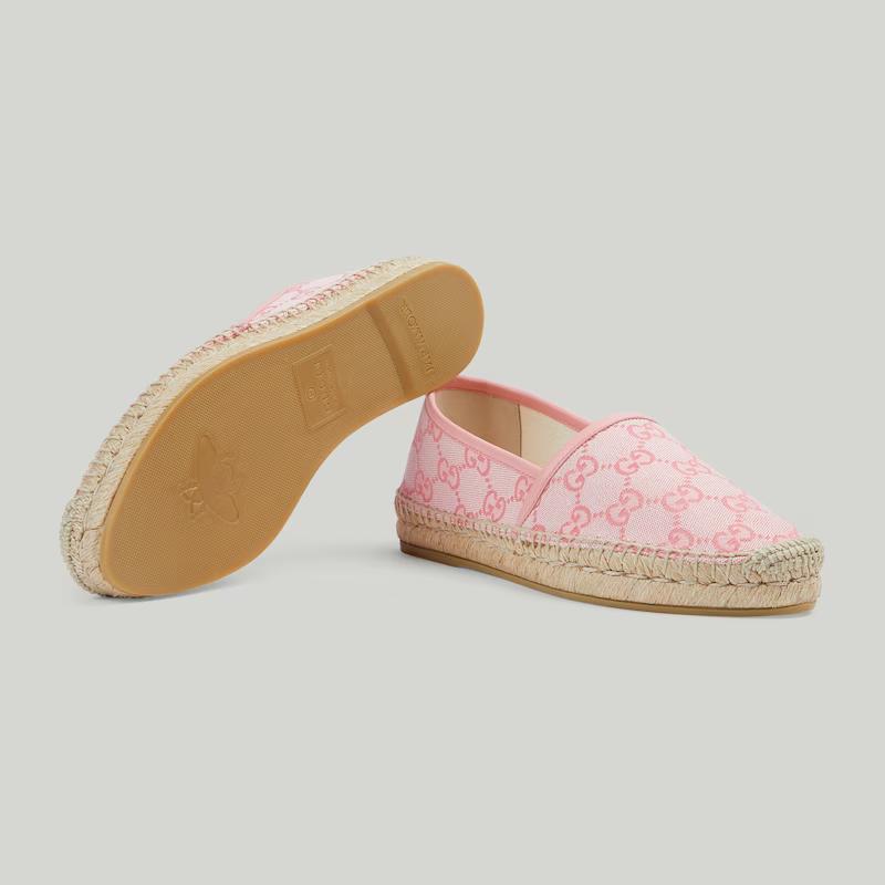 Giày Gucci Gg Espadrille Nữ Hồng Be