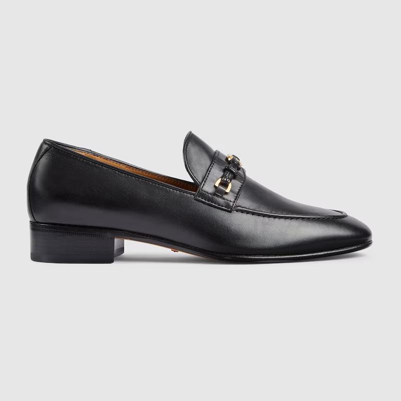 Giày Gucci Horsebit Interlocking G Loafer Nữ Đen