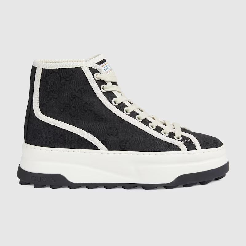 Giày Gucci Gg Sneaker Cao Cổ Nữ Đen