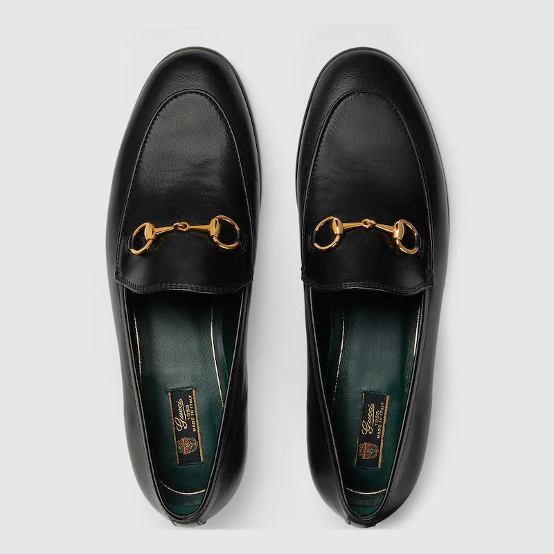 Giày Gucci Jordaan Loafer Nữ Đen