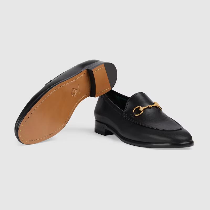 Giày Gucci Jordaan Loafer Nữ Đen