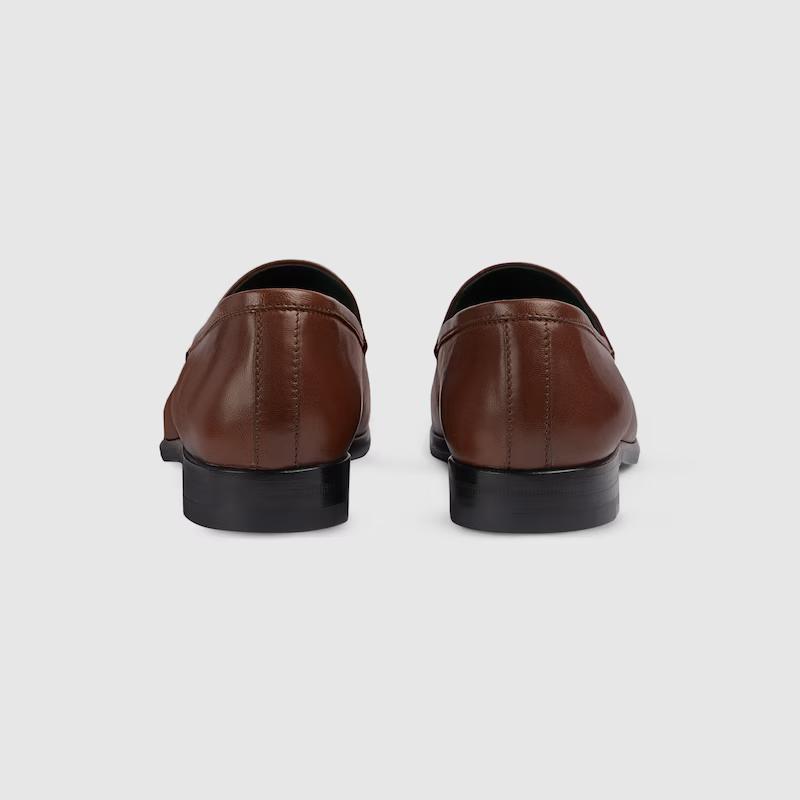 Giày Gucci Jordaan Loafer Nữ Nâu