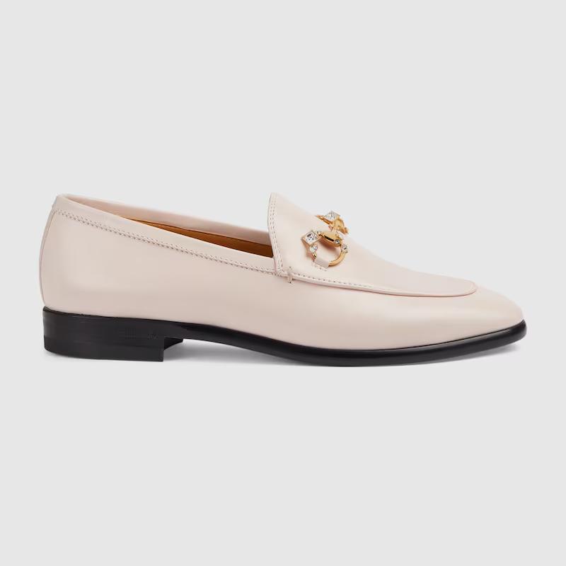 Giày Gucci Jordaan Loafer Nữ Hồng