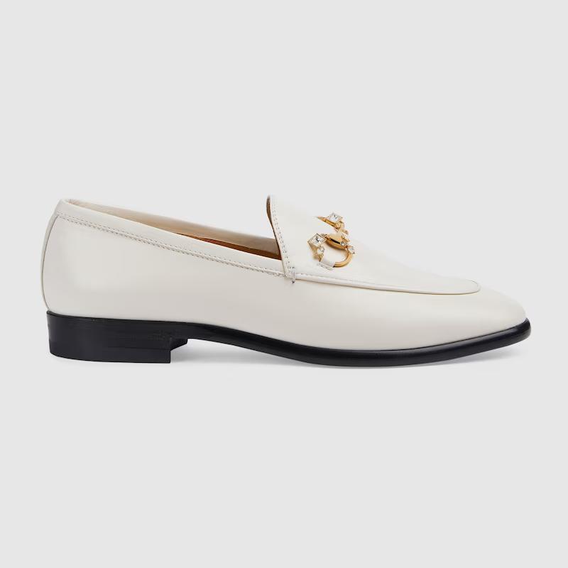 Giày Gucci Jordaan Loafer Nữ Trắng