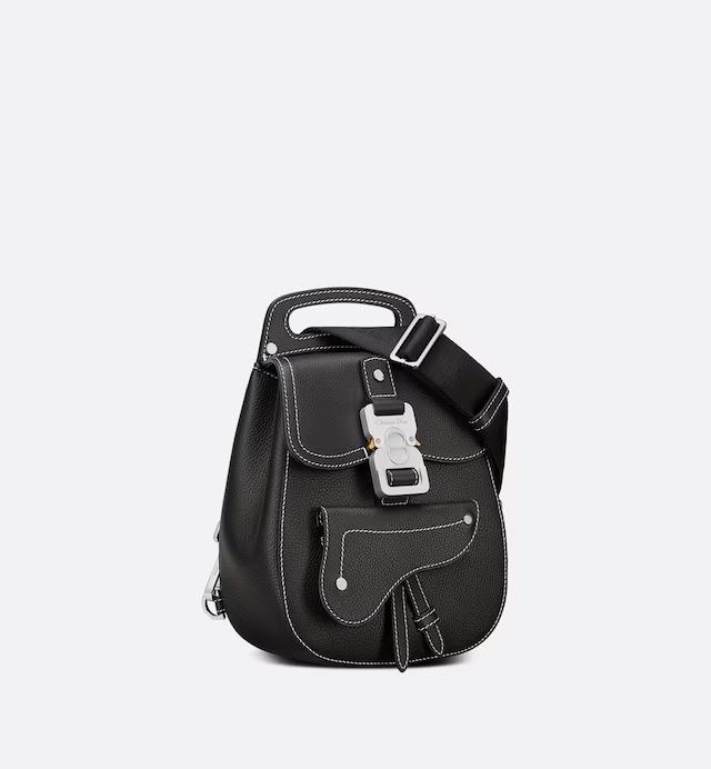 Túi Dior Mini Gallop Sling Bag Black Grained Calfskin