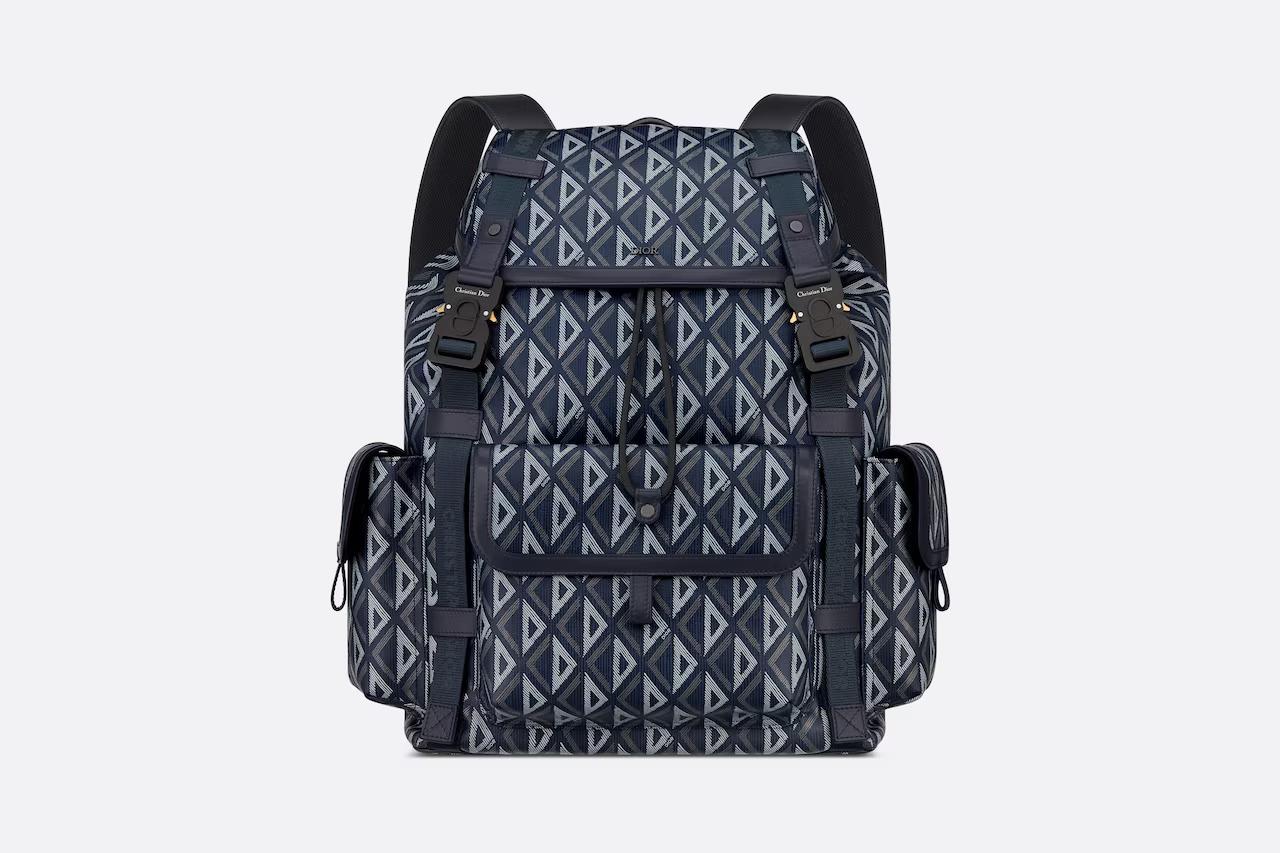 Túi Dior Hit The Road Backpack Navy Blue CD Diamond Canvas