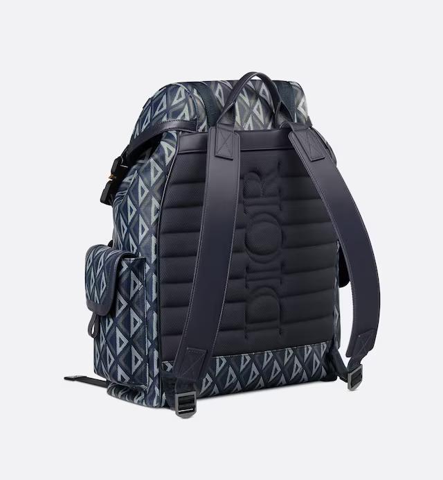 Túi Dior Hit The Road Backpack Navy Blue CD Diamond Canvas