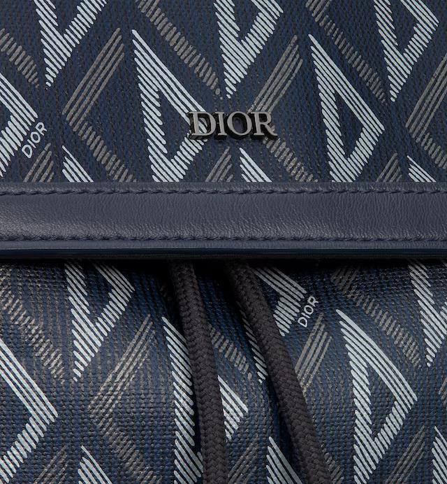 Túi Dior Hit The Road Backpack Navy Blue CD Diamond Canvas