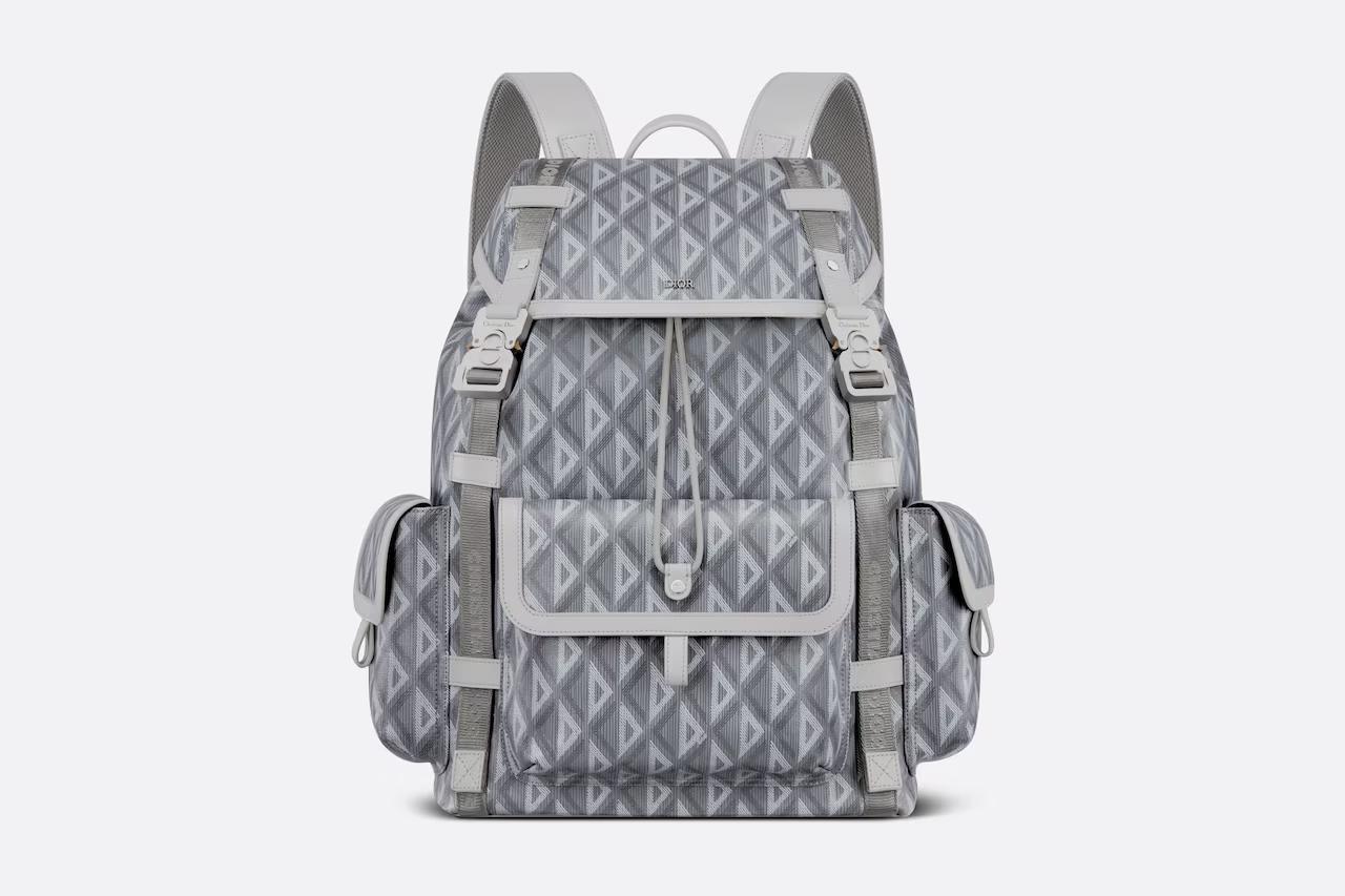 Túi Dior Hit The Road Backpack Dior Gray CD Diamond Canvas