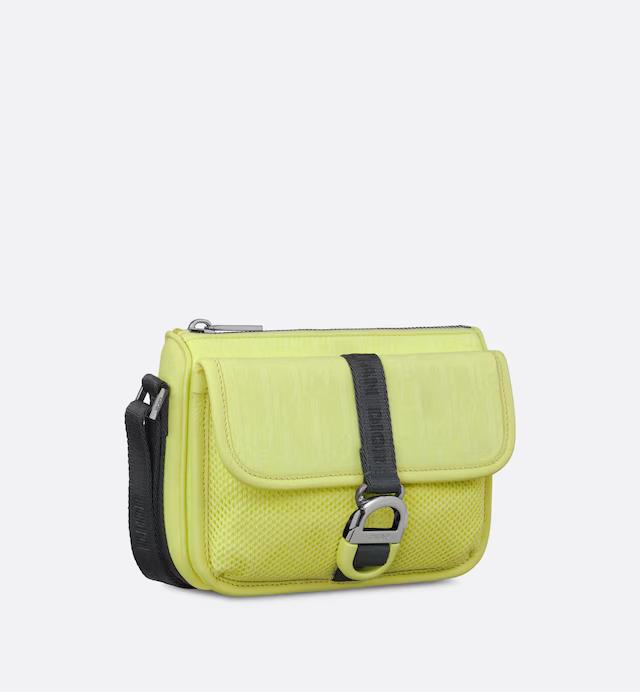 Túi Dior 8 Dior And Parley Mini Bag With Strap Yellow Parley Ocean Plastic Dior Oblique Mirage Nylon