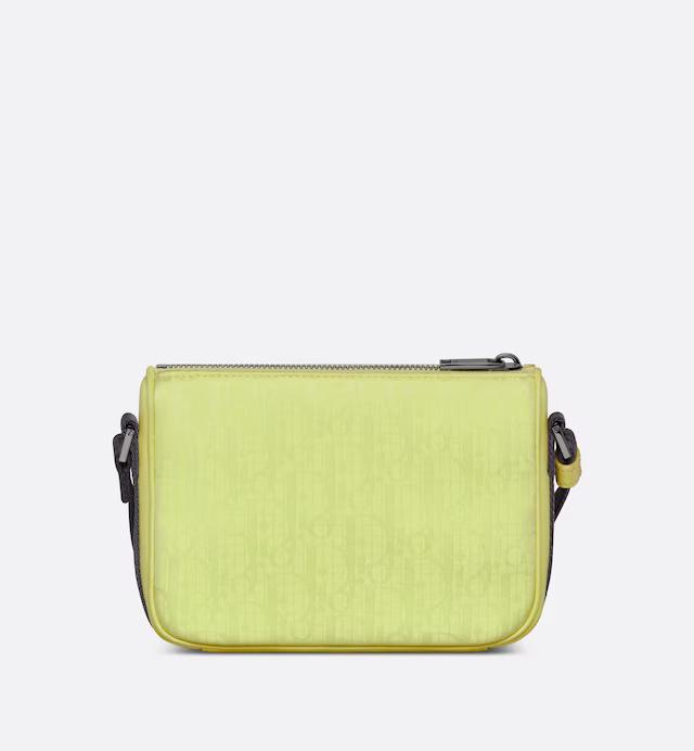 Túi Dior 8 Dior And Parley Mini Bag With Strap Yellow Parley Ocean Plastic Dior Oblique Mirage Nylon