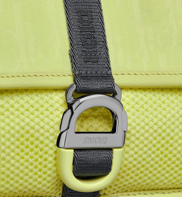 Túi Dior 8 Dior And Parley Mini Bag With Strap Yellow Parley Ocean Plastic Dior Oblique Mirage Nylon