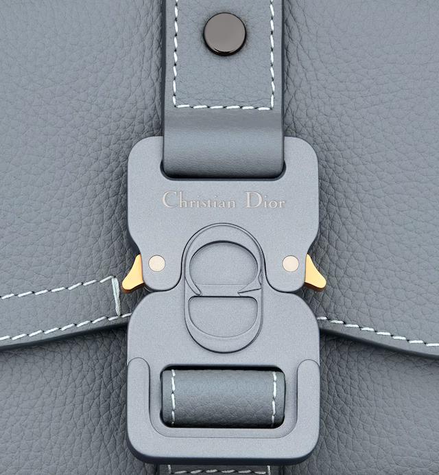 Túi Dior Mini Gallop Sling Bag Dior Gray Grained Calfskin