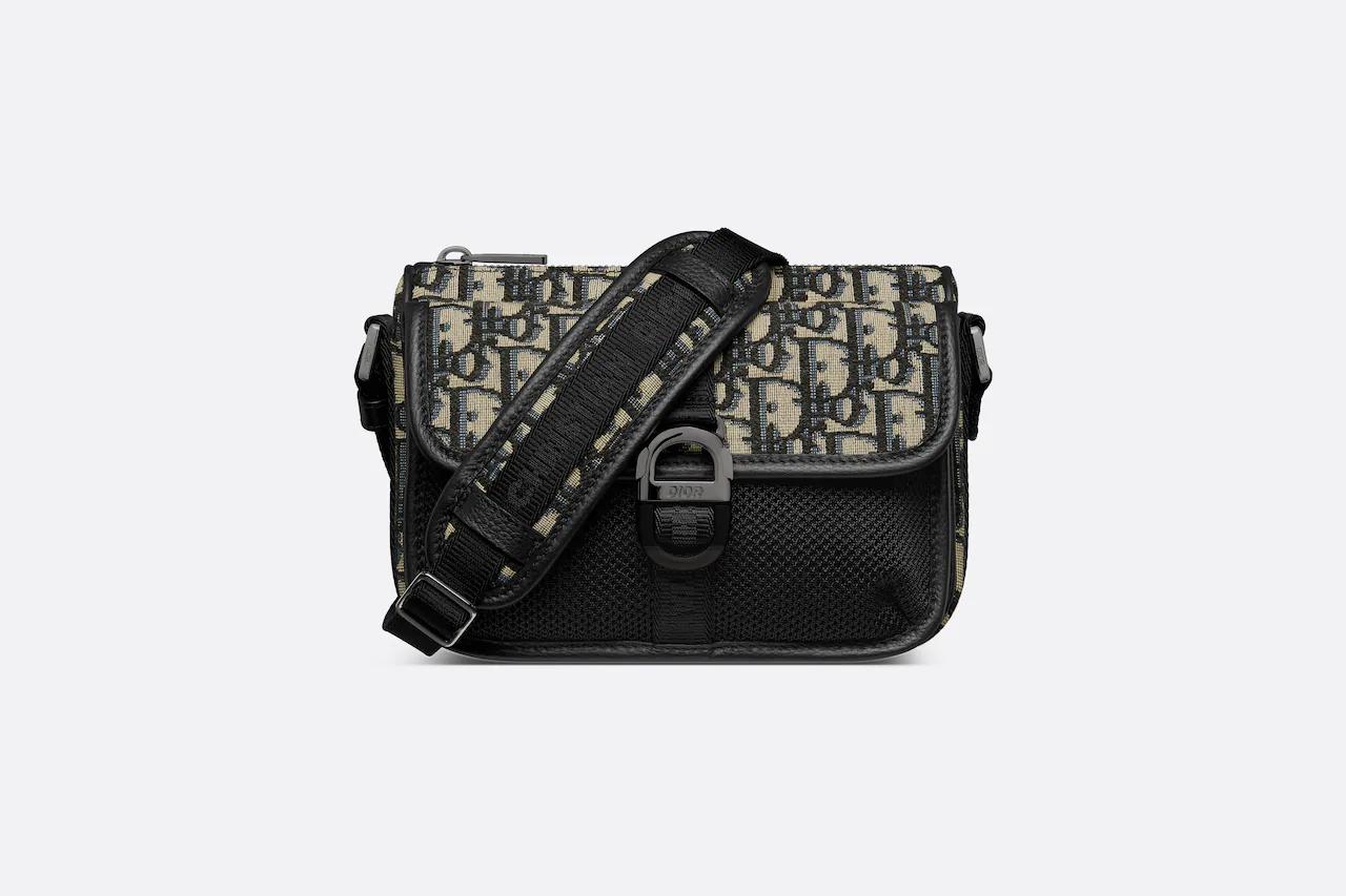 Túi Dior 8 Mini Bag With Strap Beige and Black Dior Oblique Jacquard