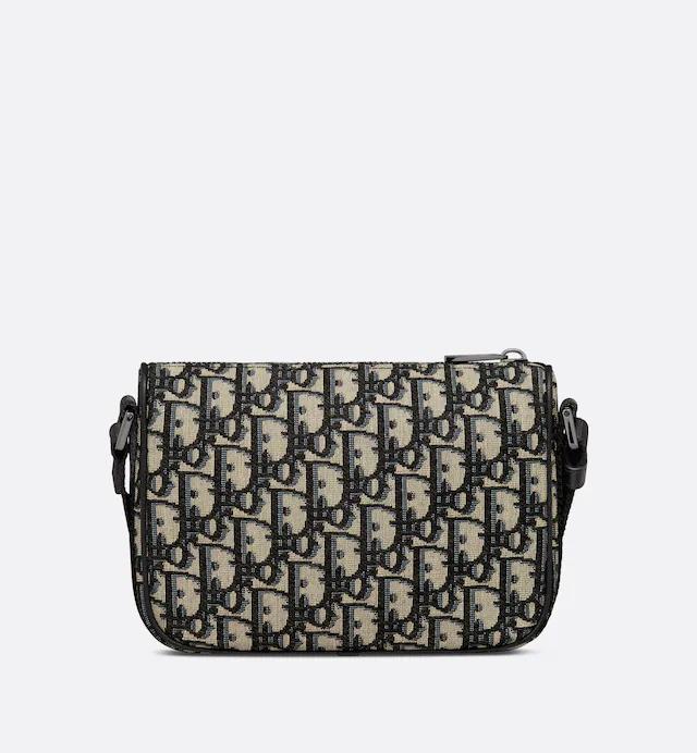 Túi Dior 8 Mini Bag With Strap Beige and Black Dior Oblique Jacquard