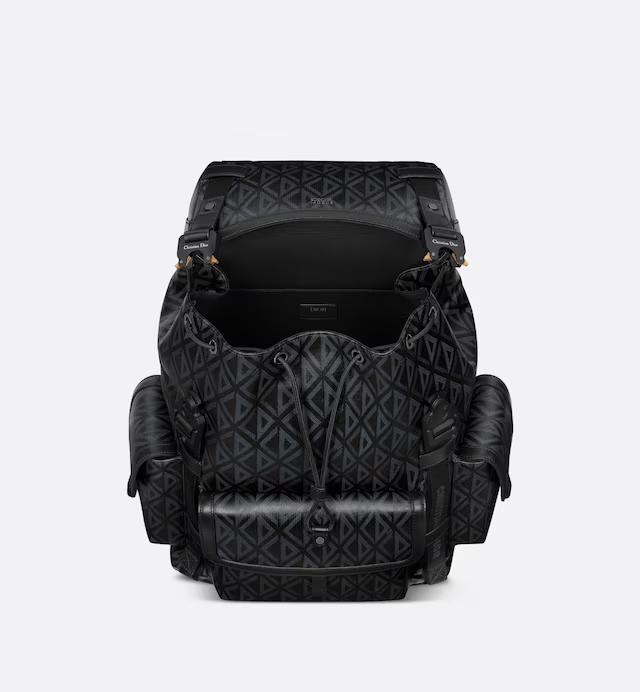 Túi Dior Hit The Road Backpack Black CD Diamond Canvas