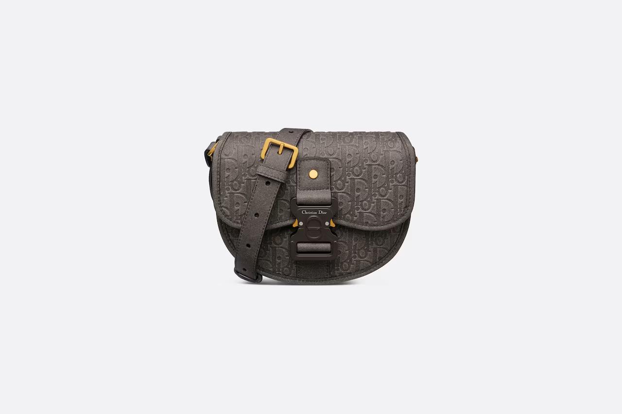 Túi Dior Mini Dior Tears Gallop Bag With Strap Brown Antique Calfskin with Embossed Dior Oblique Motif