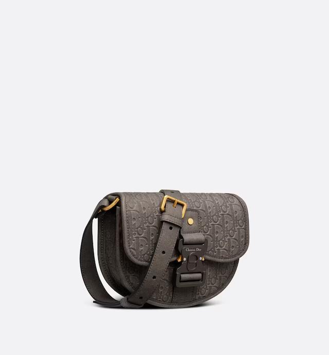 Túi Dior Mini Dior Tears Gallop Bag With Strap Brown Antique Calfskin with Embossed Dior Oblique Motif