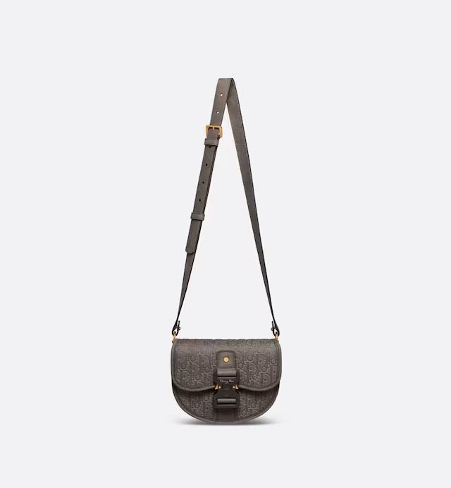 Túi Dior Mini Dior Tears Gallop Bag With Strap Brown Antique Calfskin with Embossed Dior Oblique Motif