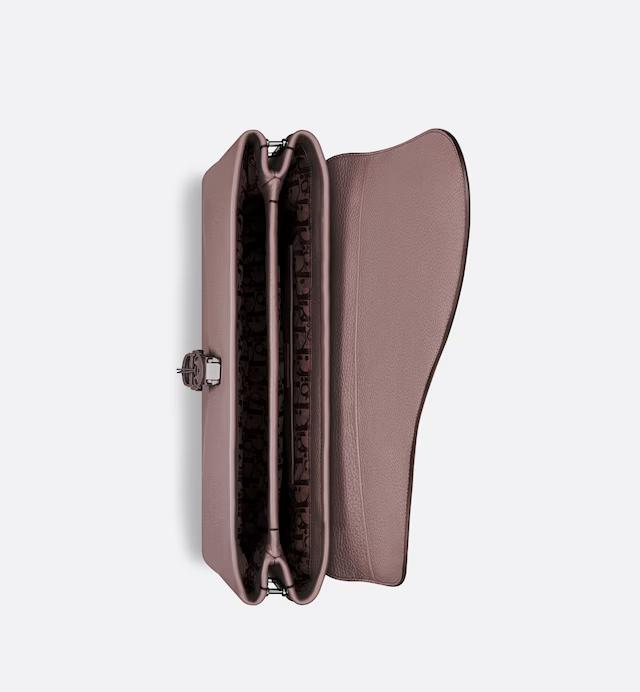 Túi Dior Pillow Bag With Strap Plum Grained Calfskin