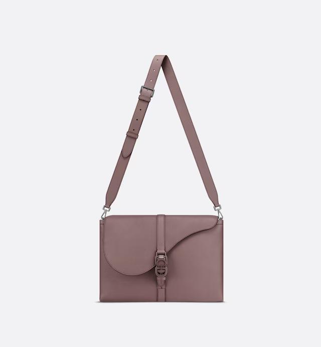 Túi Dior Pillow Bag With Strap Plum Grained Calfskin