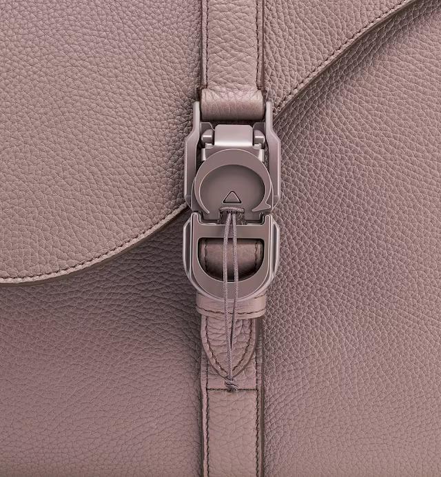 Túi Dior Pillow Bag With Strap Plum Grained Calfskin