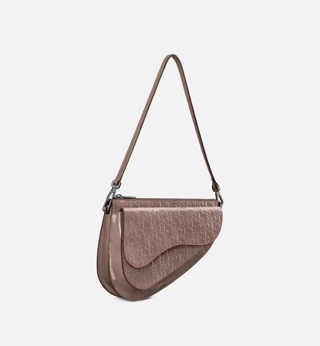 Túi Dior Boxy Saddle Bag Plum Dior Oblique Gravity Leather