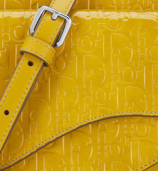 Túi Dior Boxy Saddle Bag Yellow Dior Oblique Gravity Leather