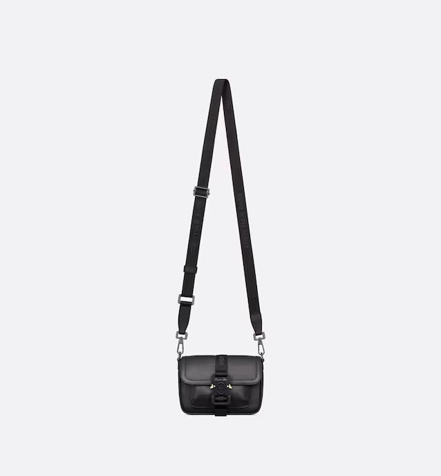 Túi Dior Mini Dior Hit The Road Bag Black Grained Calfskin