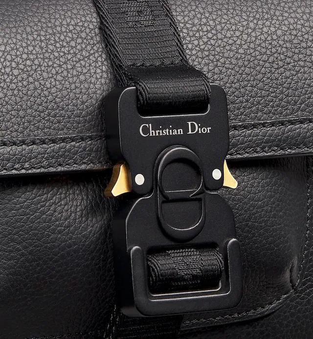 Túi Dior Mini Dior Hit The Road Bag Black Grained Calfskin