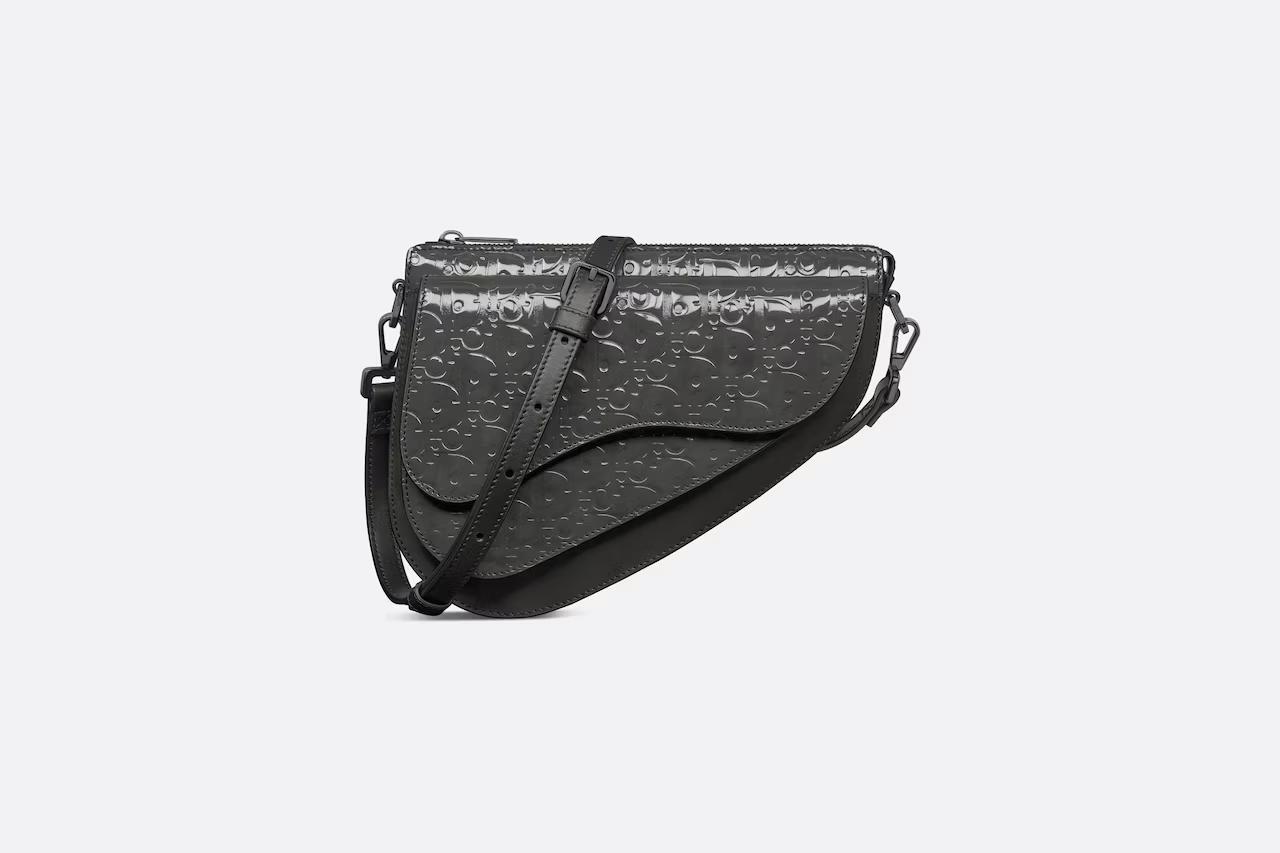 Túi Dior Boxy Saddle Bag Black Dior Oblique Gravity Leather