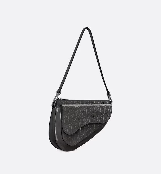 Túi Dior Boxy Saddle Bag Black Dior Oblique Gravity Leather