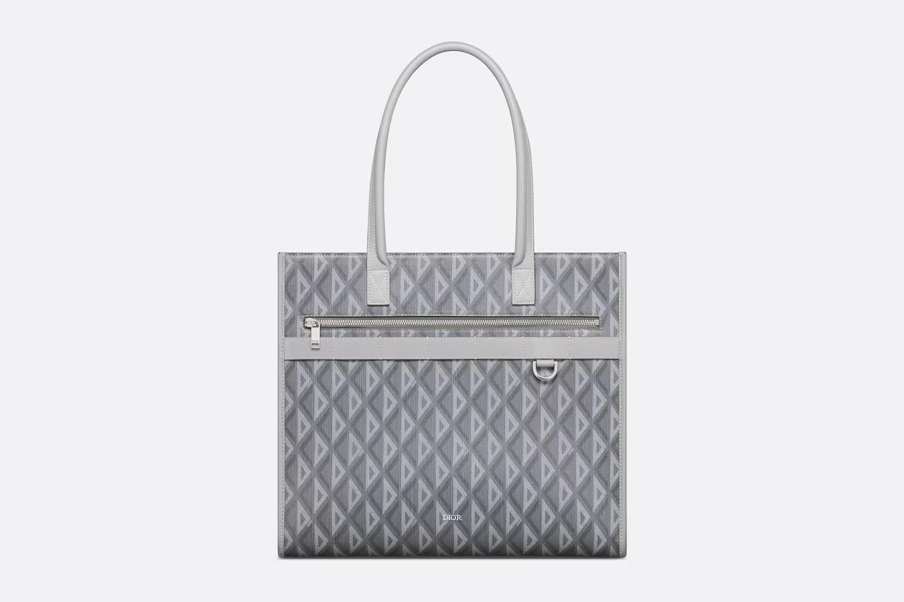 Túi Dior Safari Tote Bag Dior Gray CD Diamond Canvas