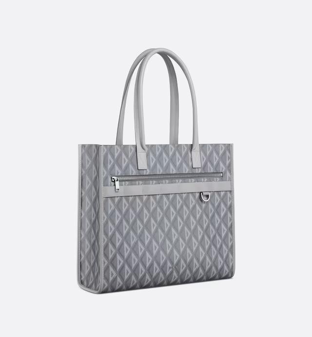 Túi Dior Safari Tote Bag Dior Gray CD Diamond Canvas