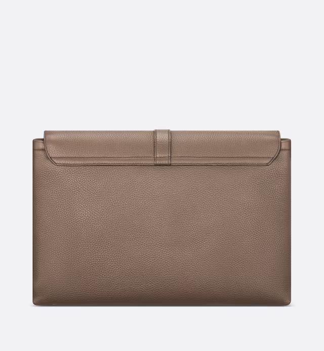 Túi Dior Pillow Bag With Strap Brown Grained Calfskin