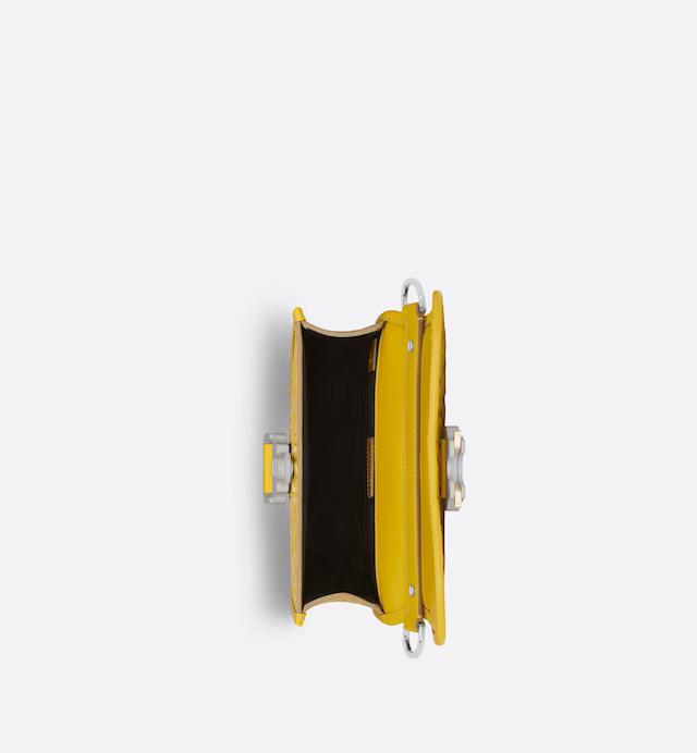 Túi Dior Mini Gallop Bag With Strap Yellow Dior Oblique Gravity Leather