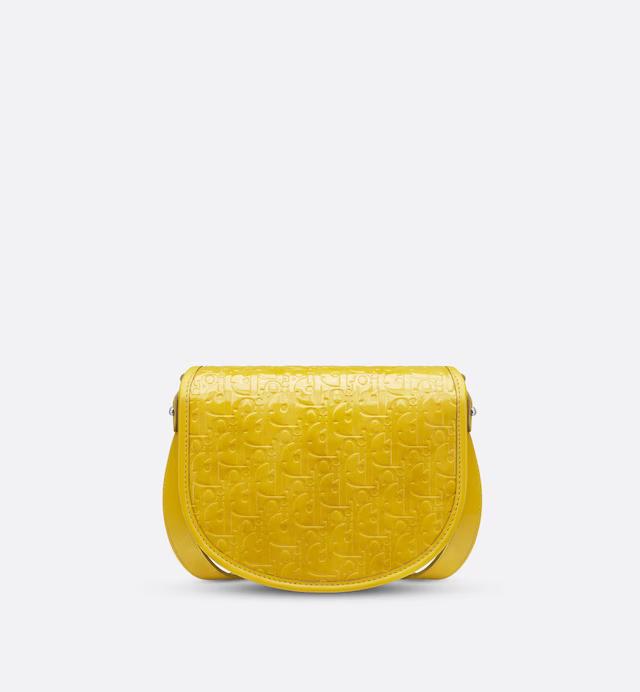 Túi Dior Mini Gallop Bag With Strap Yellow Dior Oblique Gravity Leather