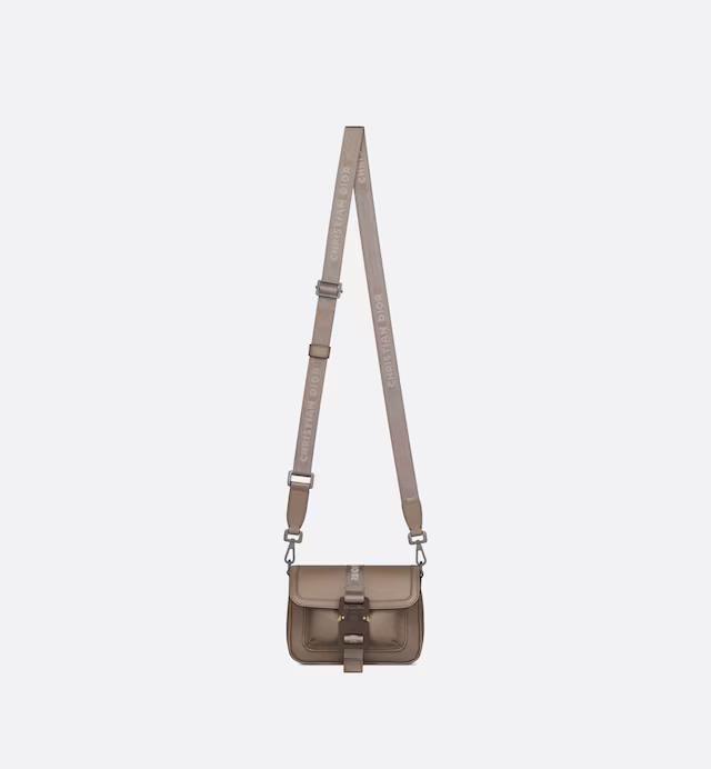 Túi Dior Mini Dior Hit The Road Bag Brown Grained Calfskin