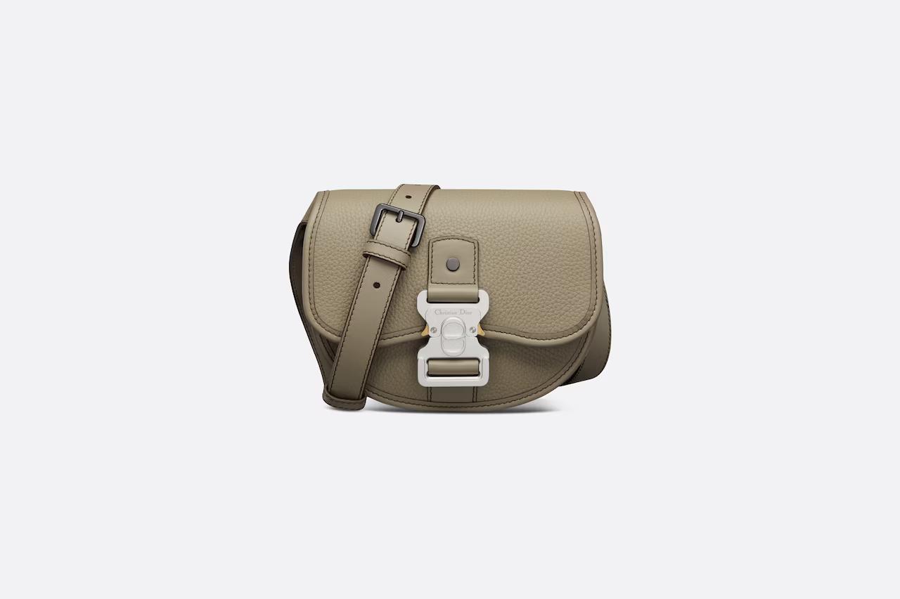 Túi Dior Mini Gallop Bag With Strap Beige Grained Calfskin