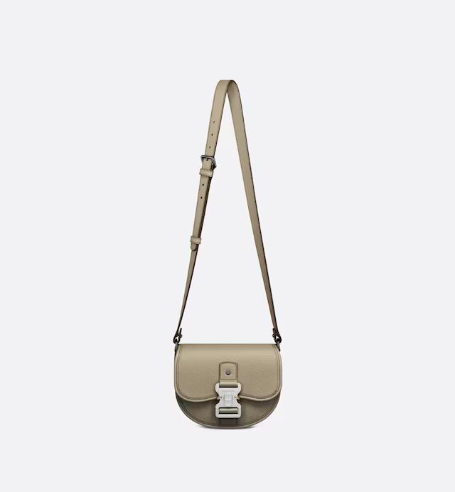 Túi Dior Mini Gallop Bag With Strap Beige Grained Calfskin