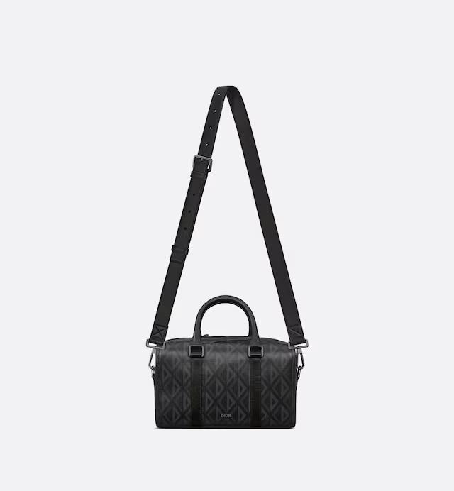 Túi Dior Lingot 26 Bag Black CD Diamond Canvas