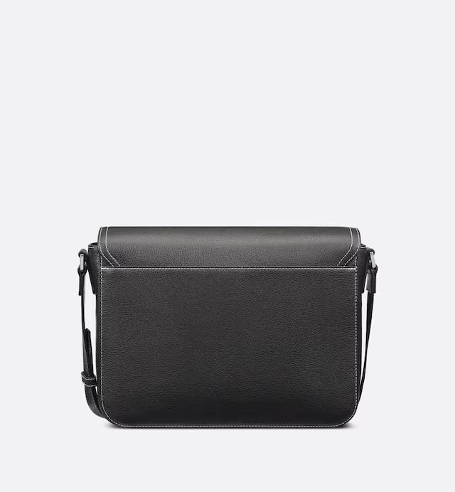 Túi Dior Saddle Messenger Bag Black Grained Calfskin